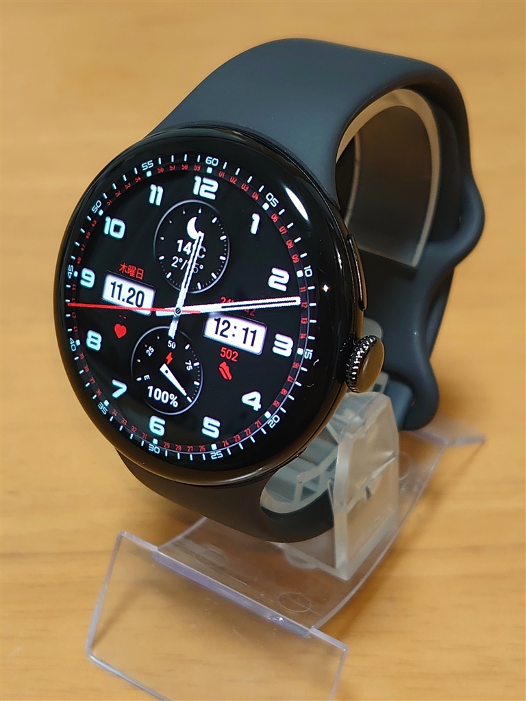 Pixel Watch 4 Wi-Fif 45mm GA09962-US [Matte Black A~P[X/Obsidian ANeBu oh] r[摜