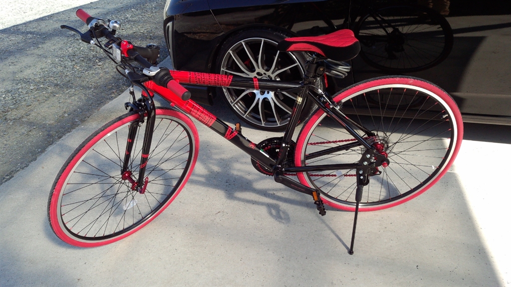 ドッペルギャンガー クロスバイク ブラック✖︎レッド ドッペル