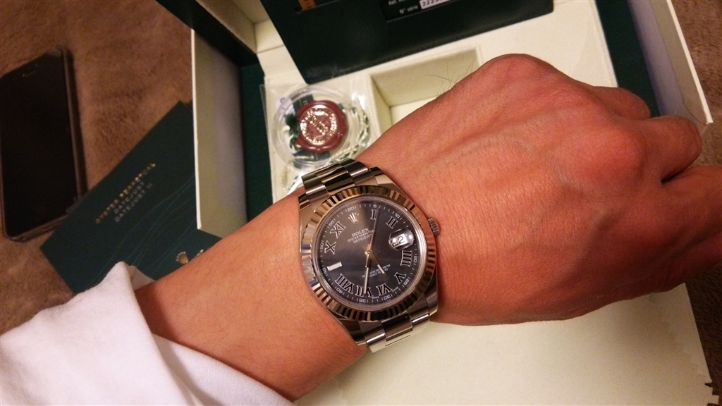 ROLEX ロレックス✨腕時計 デイトジャスト ブラックローマン オイスター 