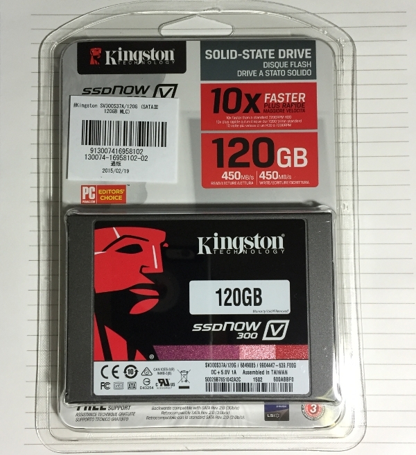 価格.com - 『Kingstone SV300S37A120G パッケージ』キングストン SSDNow V300 Drive ...
