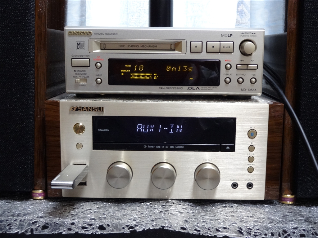 SANSUI CDチューナーアンプ SMC-570BTC 価格.com - 『MD-105AX。MDって何気に高音質？』SANSUI SMC-570BT kesu