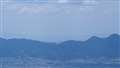 奈良県桜井市の音羽山から二上山越しに堺、大阪湾、明石海峡大橋を撮影