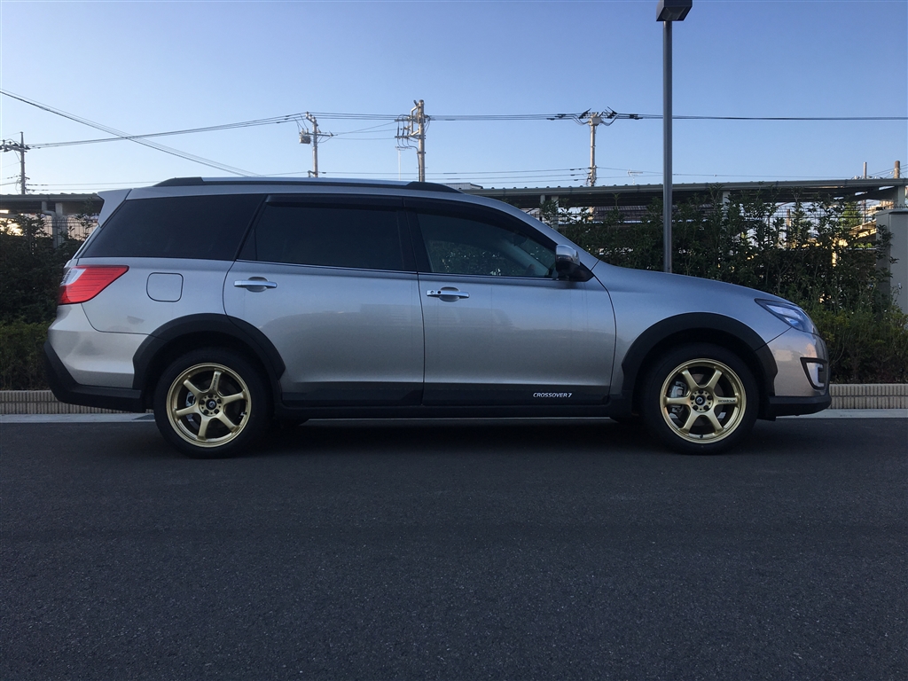 価格 Com 社外品のホイールに換装 スバル エクシーガ クロスオーバー7 15年モデル だんちょ さんのレビュー 評価投稿画像 写真 良品廉価な車 5000キロ経過にて再レビュー