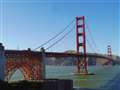 サンフランシスコ　ゴールデンゲートブリッジ　良くある構図です。