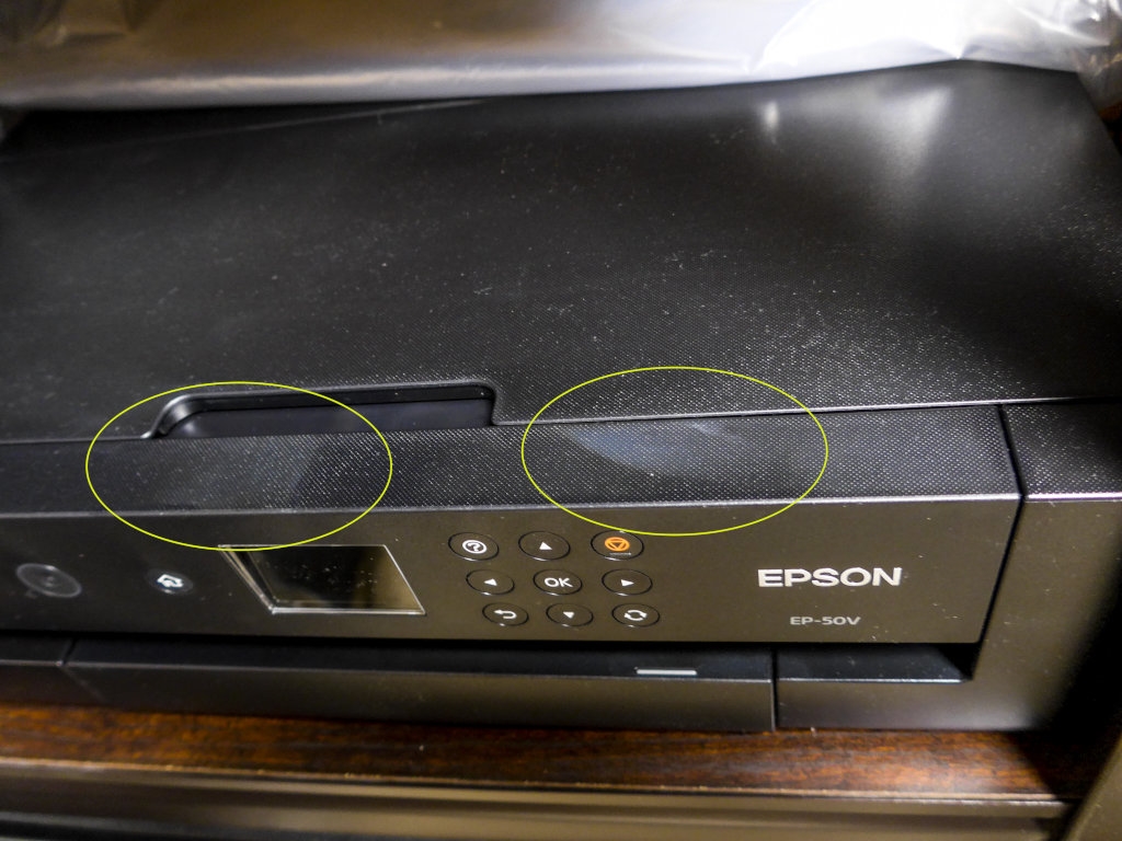 価格 Com 樹脂の色がまだら Epson カラリオ Ep 50v Tango Nekoさんのレビュー 評価投稿画像 写真 筐体が安っぽい