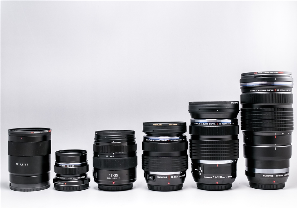 価格.com - 『各レンズサイズ比較その①』オリンパス M.ZUIKO DIGITAL