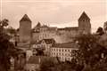 �����̊X�P�@Semur-en-Auxois FR XF16-55mmF2.8zoom 28mm F5.6 Sepia