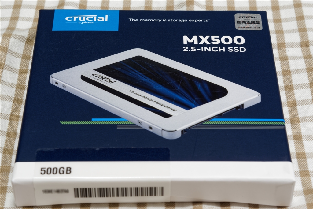 価格.com - 『MX500 CT500MX500SSD1/JP外箱(^o^)／』crucial MX500 CT500MX500SSD1