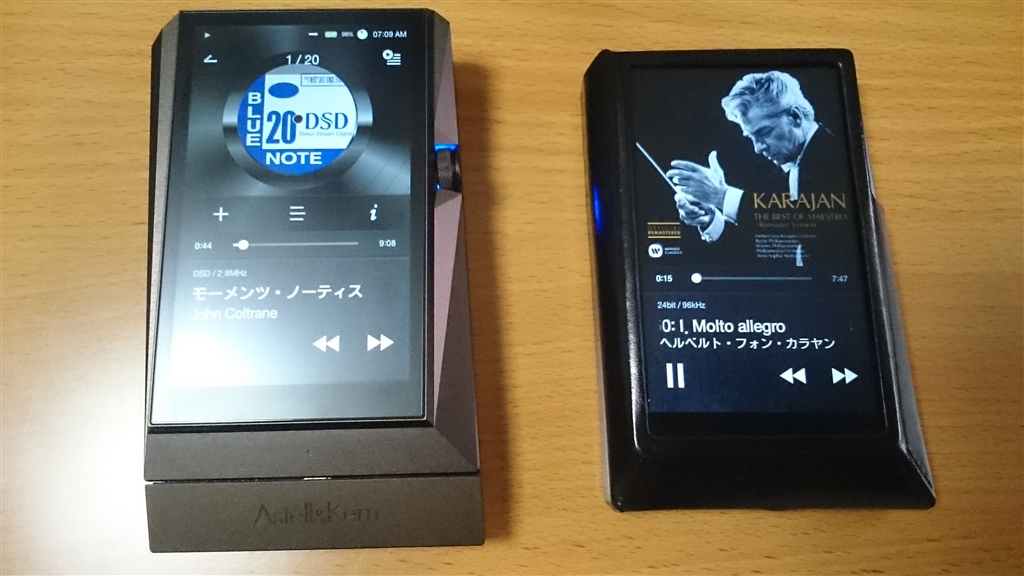 価格.com - 『AK380＋AK380AMPとAK320の大きさ比較』Astell&Kern AK380