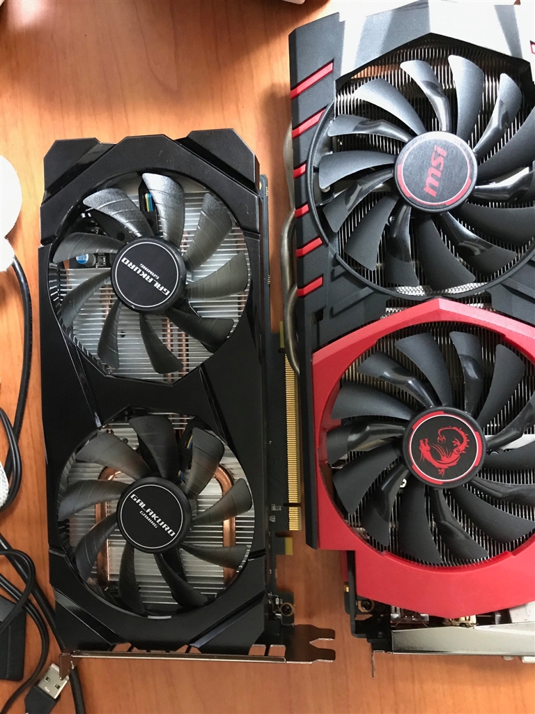 価格.com - 『左のRTX2060と右GTX960の比較』玄人志向 GALAKURO GAMING