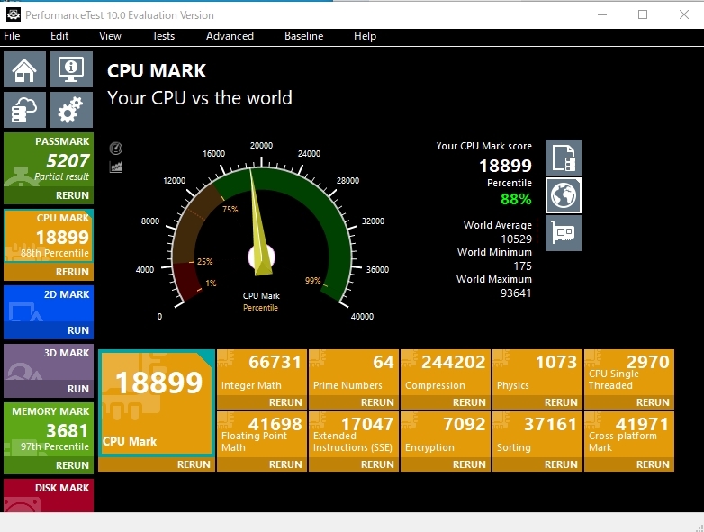 価格.com - 『PASSMARK CPU』インテル Core i7 10700 BOX りんすみんとさんのレビュー・評価投稿画像・写真