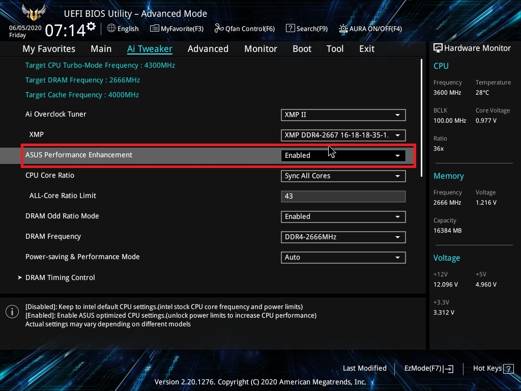 Xfr enhancement bios что это