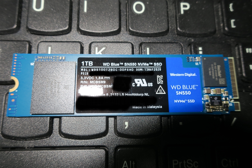 東芝 - 新品未使用WD Blue SN550 NVMe WDS100T2B0Cの+