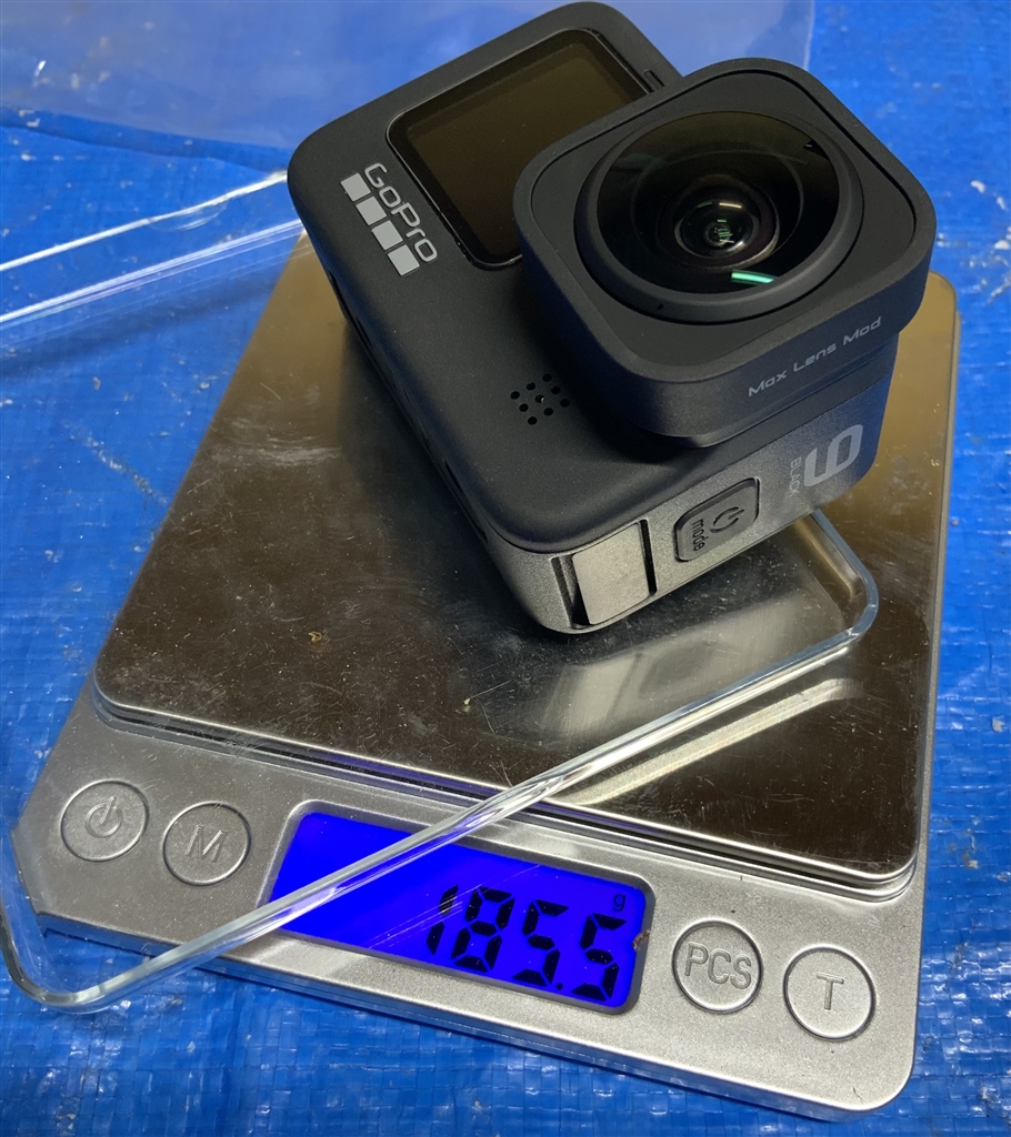 価格.com - 『参考 MAXレンズモジュラー装着時の重さ』GoPro HERO9