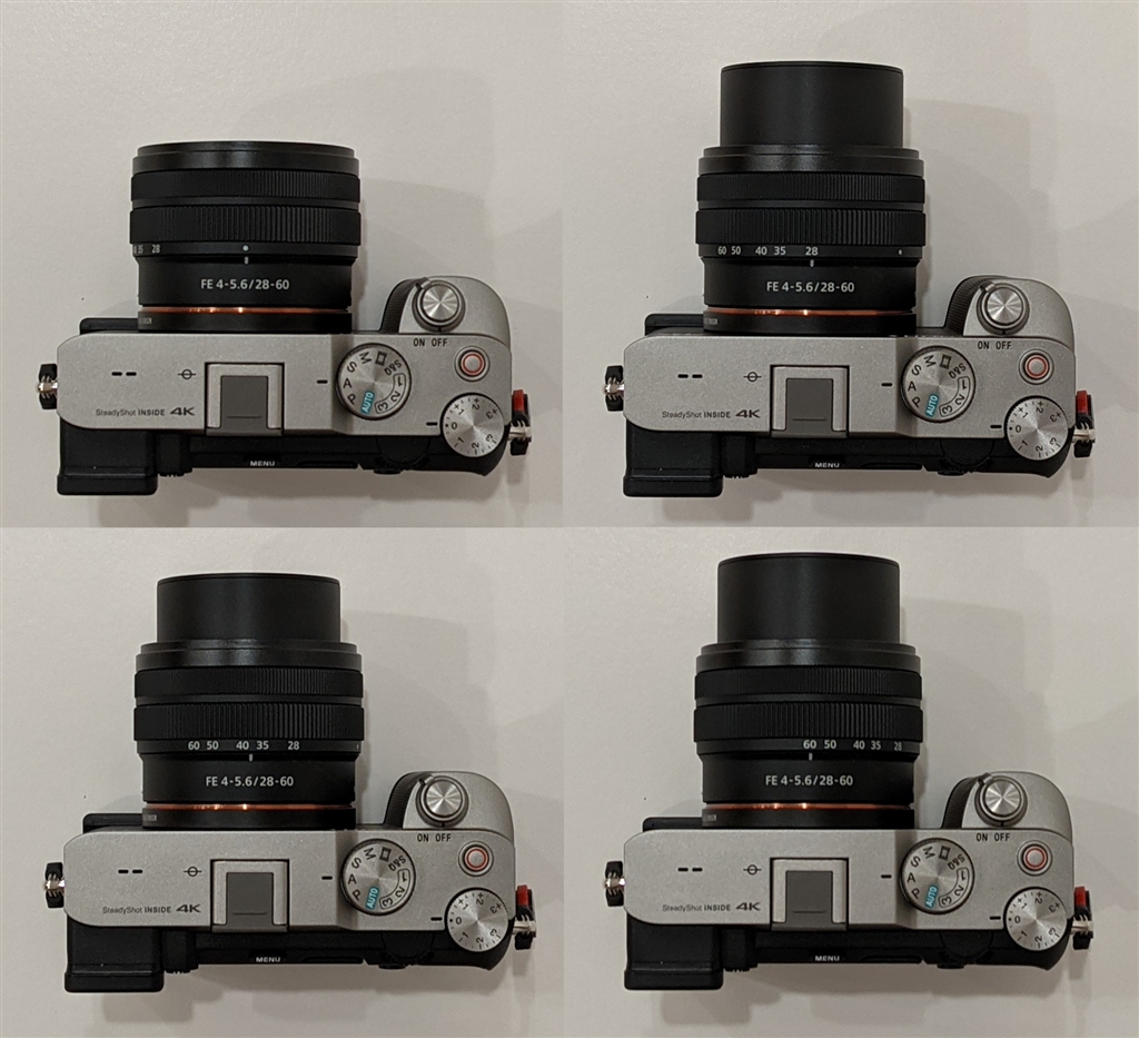 価格.com - 『収納状態の長さはマウントから4.5cm、28㎜で6.8cm、38mm