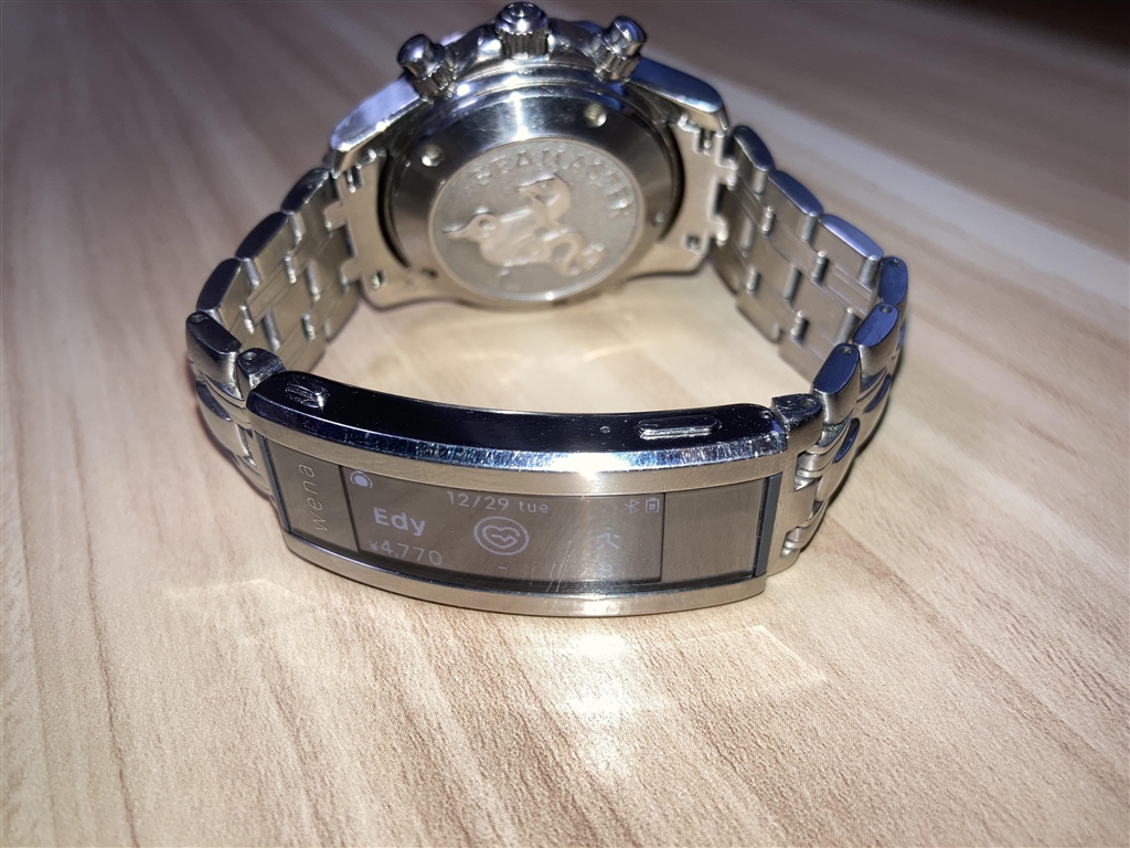 wena 3 metal silver WNWーB21Aとエンドピース20ｍｍ - 腕時計(デジタル)
