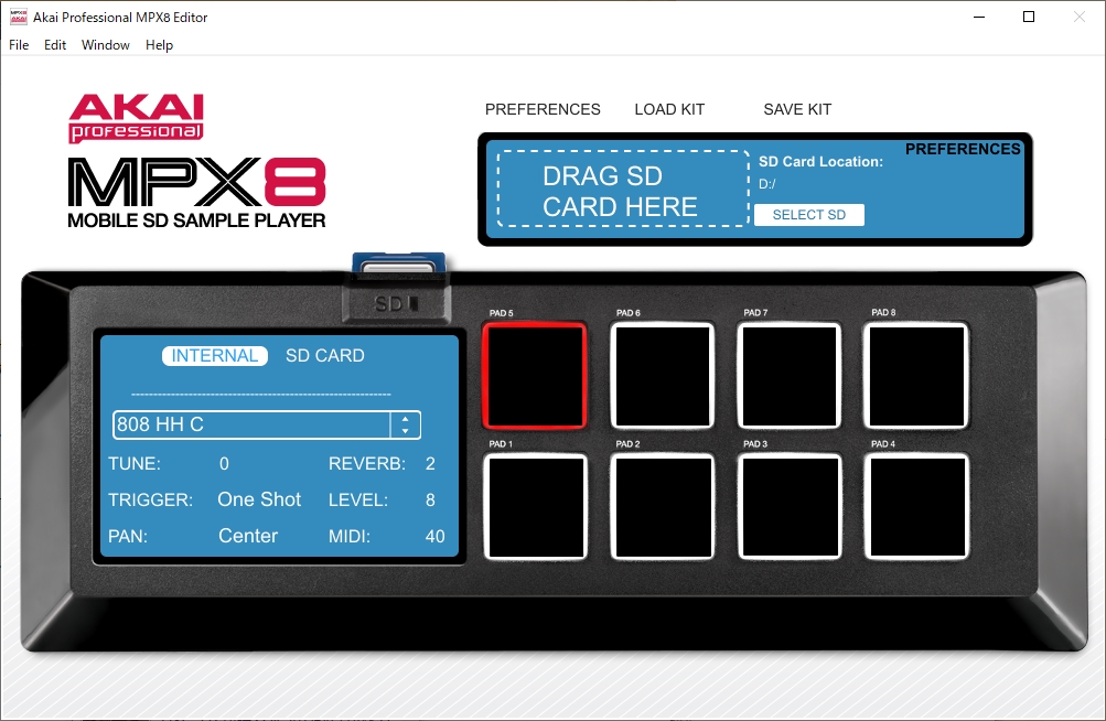 『Editarの画面』AKAI MPX8 MA★RSさんのレビュー・評価投稿画像・写真「大きな液晶、MPC音が使える小型サンプルプレイバッカー入門機」[559563]