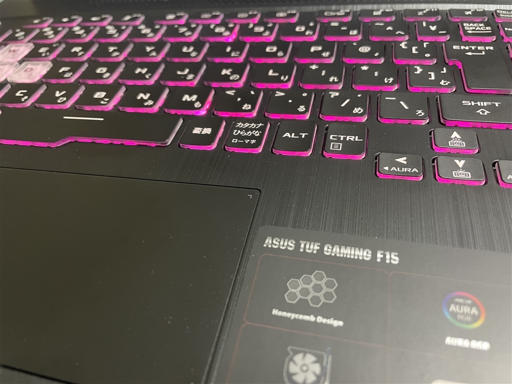 価格.com - 『光るキーボード』ASUS TUF Gaming F15 FX506LH FX506LH-I7G1650  稲妻ミントさんのレビュー・評価投稿画像・写真「安くて十分なゲーミングパソコン」[561474]