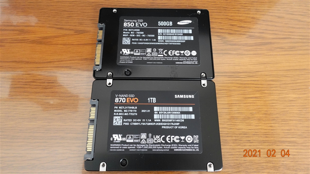 価格.com - 『870EVO & 850EVO』サムスン 870 EVO MZ-77E1T0B/IT