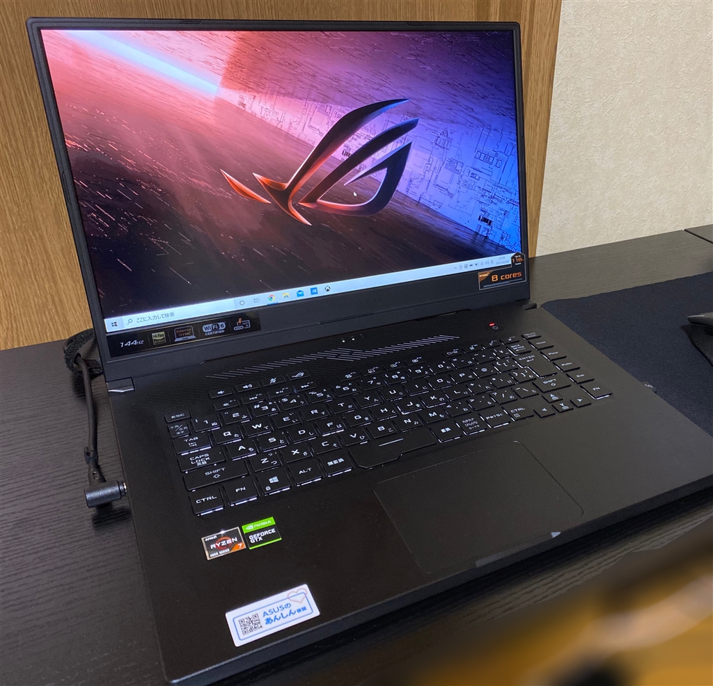 価格.com - ASUS ROG Zephyrus G15 GA502IU GA502IU-R7G1660TI  推しが尊いさんのレビュー・評価投稿画像・写真「コスパの高いゲーミングノート」[571647]