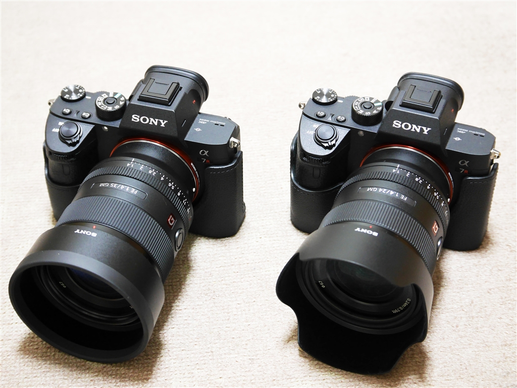 価格.com - 『本レンズ（左側）とSEl24F14GM（右側）：フードあり』SONY FE 35mm F1.4 GM SEL35F14GM  you_naさんのレビュー・評価投稿画像・写真「解像性能は抜群ですが、AFとあとボケにやや癖があります！！」[576244]