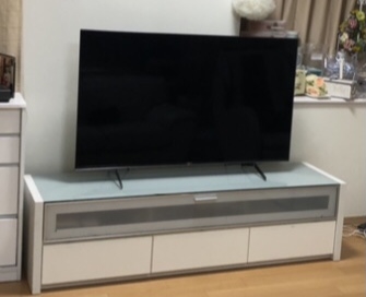 価格.com - 『本機（スタンド内側）』SONY BRAVIA KJ-55X9500H [55インチ]  ぱぱ３１６さんのレビュー・評価投稿画像・写真「サイズは55で満足」[580099]