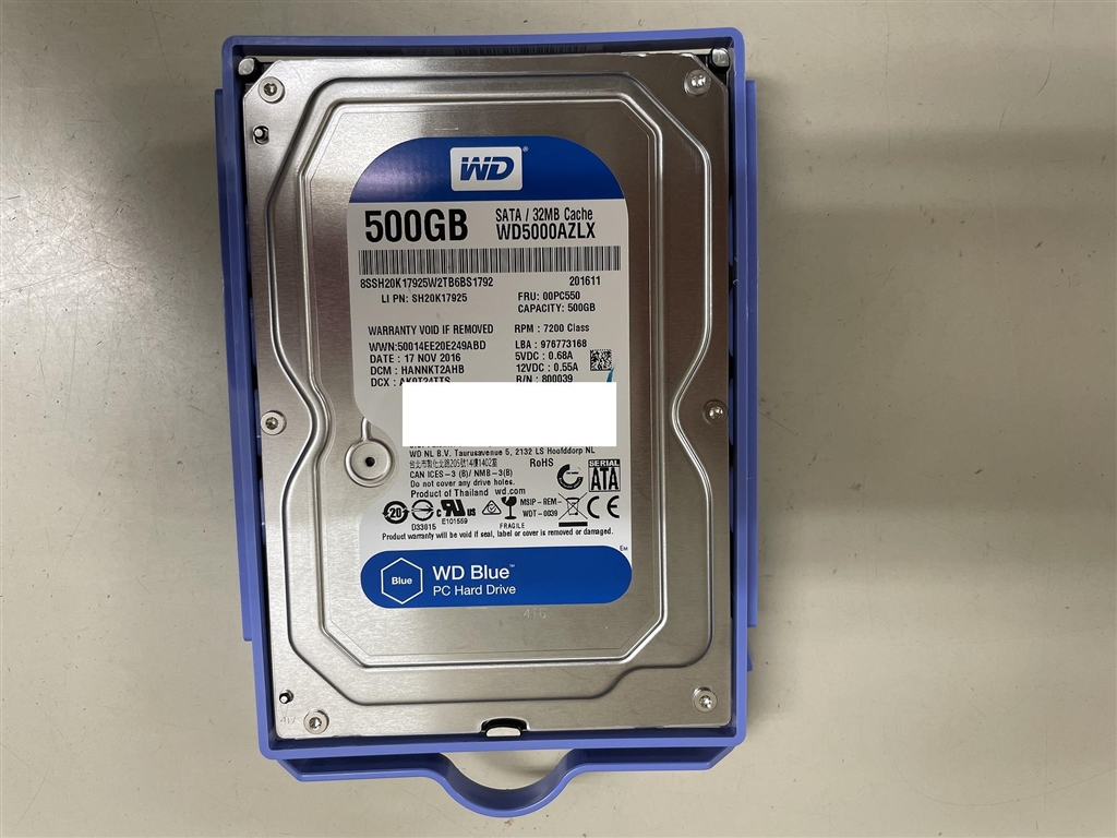 価格.com - WESTERN DIGITAL WD5000AZLX [500GB SATA600 7200] 蝿王さんのレビュー・評価投稿 ...