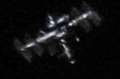 ISS 国際宇宙ステーション　天体望遠鏡に１DX３を撮り付けて撮影。