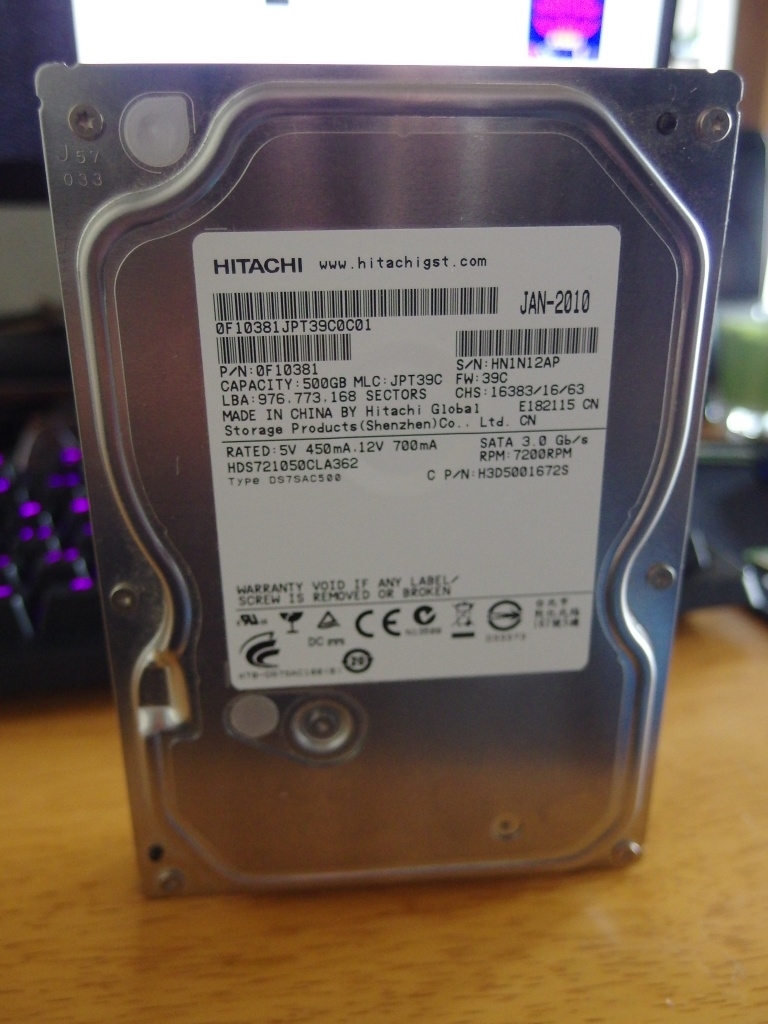 価格.com - HGST HDS721050CLA362 (500GB SATA300 7200) あずたろう