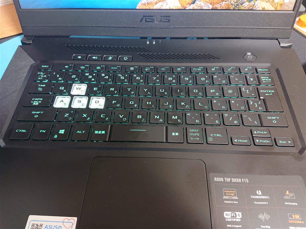 価格.com - 『キーボードのLEDとWASDがクリアボタンになってい