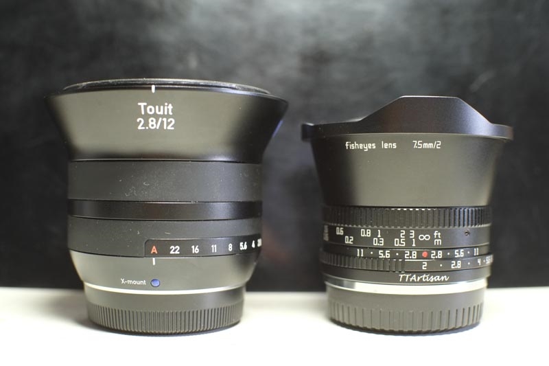 価格.com - 『ZeissTouit12mmと比較』銘匠光学 TTArtisan 7.5mm f/2 C