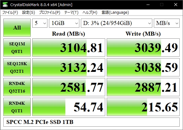 価格.com - 『SPCC M.2 PCIe』ADATA XPG GAMMIX S70 AGAMMIXS70-2T-C 林檎紅茶さんの ...