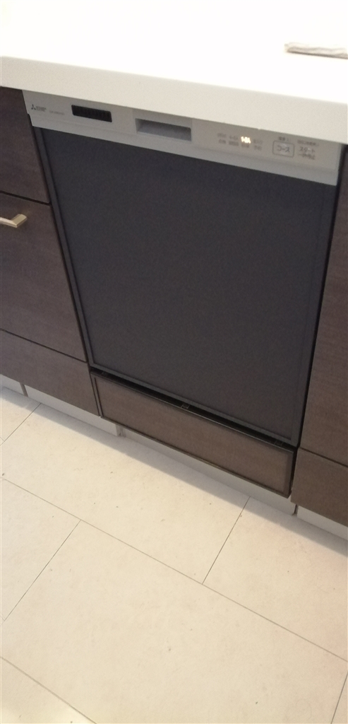 三菱 MITSUBISHI EW-45V1S メタリックシルバー ビルトイン食器洗い乾燥機 (浅型・ドアパネル型・スライドオープンタイプ・幅45cm・ 約5人用)