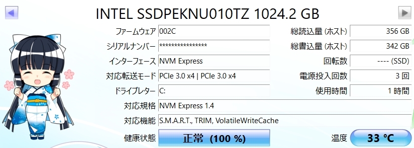 ソリダイム Solidigm 内蔵 SSD 670p 読込速度：3，500MB/秒(最大)、M.2