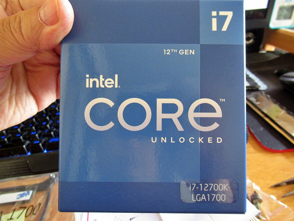 価格.com - インテル Core i7 12700K BOX あずたろうさんのレビュー・評価投稿画像・写真「まだ詰めてませんが良い感じです