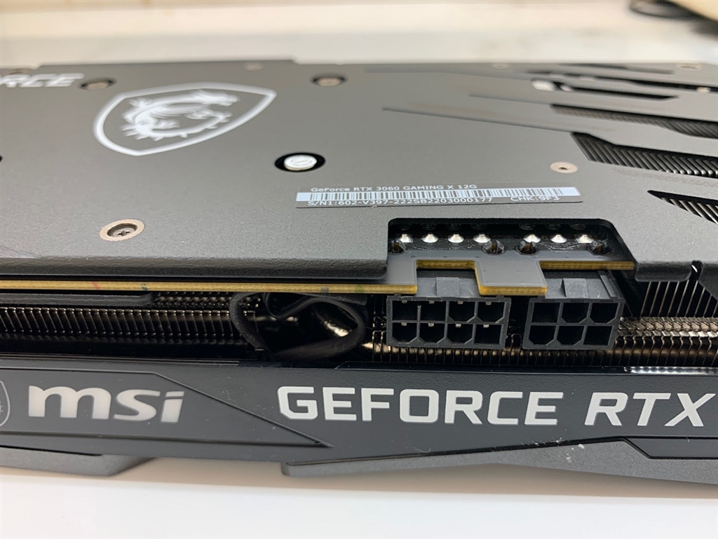 価格.com - 『補助電源コネクタは8+6pin』MSI GeForce RTX 3060 GAMING