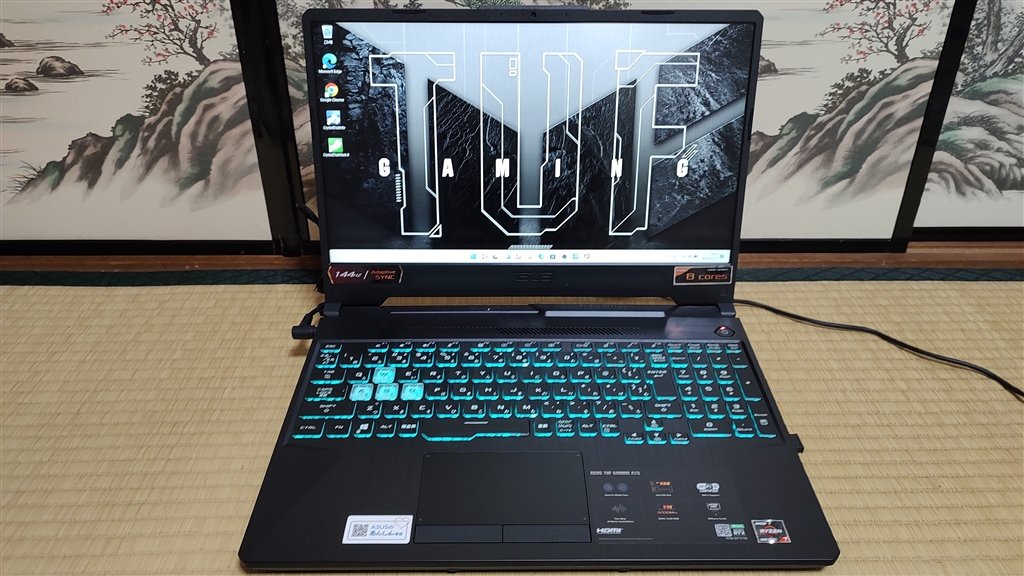 価格.com - 『本体』ASUS TUF Gaming A15 FA506QM FA506QM-R7R3060W11  irisbankさんのレビュー・評価投稿画像・写真「意外と静か」[639290]