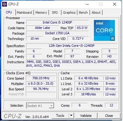 価格.com - 『CPUステッピング（H0）』インテル Core i5 12400F