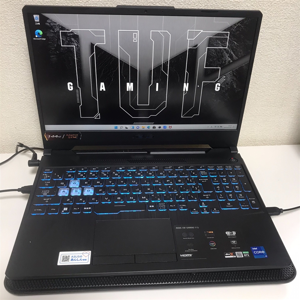 価格.com - ASUS TUF Gaming F15 FX506HM FX506HM-I7R3060W11  まぐたろうさんのレビュー・評価投稿画像・写真「Amazonのセールで124800円でした」[650126]