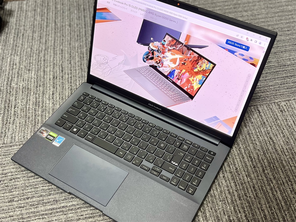 価格.com - ASUS Vivobook Pro 15 OLED M6500QC Ryzen 5 5600H・16GBメモリ・512GB  SSD・RTX 3050・15.6型有機EL・WPS Office 2 Standard Edition搭載モデル M6500QC-MA060W  skidhatさんのレビュー・評価投稿画像・写真「一台である程度こなしたいなら選ぶべきコスパ最強 ...