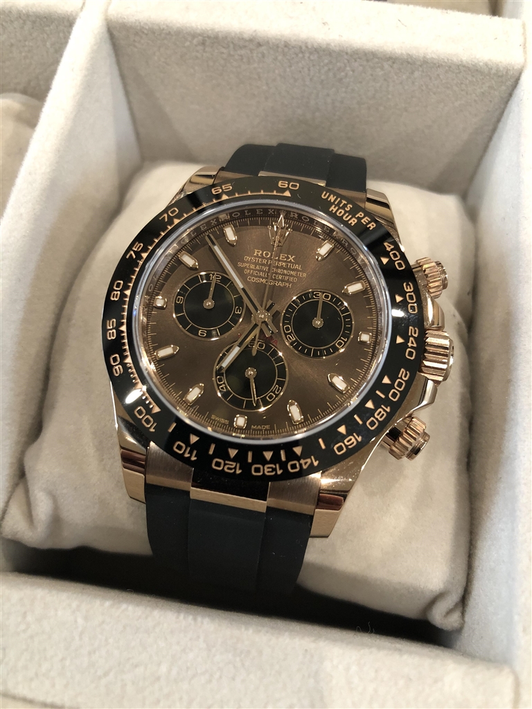 価格.com - 『チョコ黒文字盤×エバーローズゴールド×オイスター