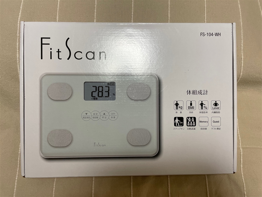 価格.com - タニタ フィットスキャン FS-104-WH [ホワイト] はじごんさんのレビュー・評価投稿画像・写真「必要最小限で十分な ...