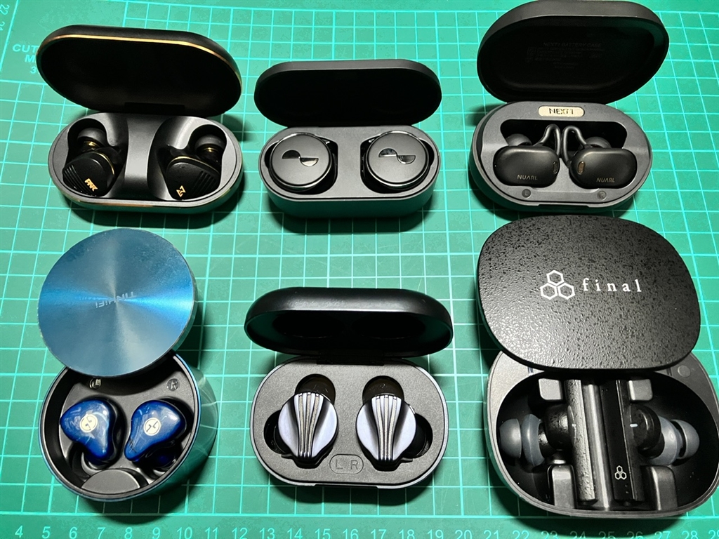 価格.com - 『左手前 当機、奥 ピアホン、真ん中手前 FW5、奥 NURA、右手前 ZE8000、奥 NUARL』TinHifi Tin ...