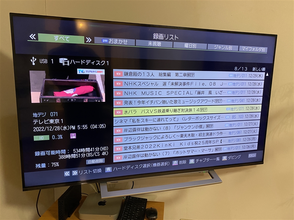 東芝 レグザ 55M540X - テレビ