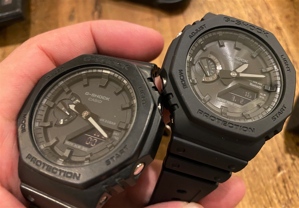 価格.com - 『新旧比較』カシオ G-SHOCK GA-B2100-1A1JF どんどん