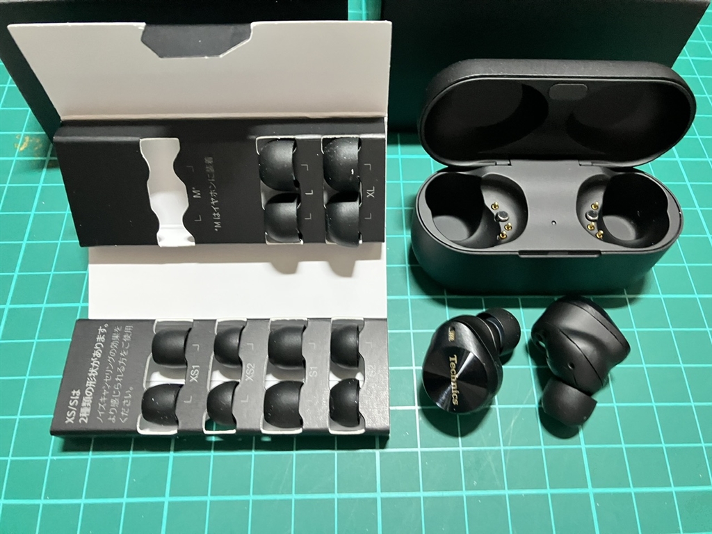 Technics EAH-AZ80 ブラック本体、イヤーチップ テクニクス EAH-AZ80にはどのイヤーピースが合うか？ | 繊細