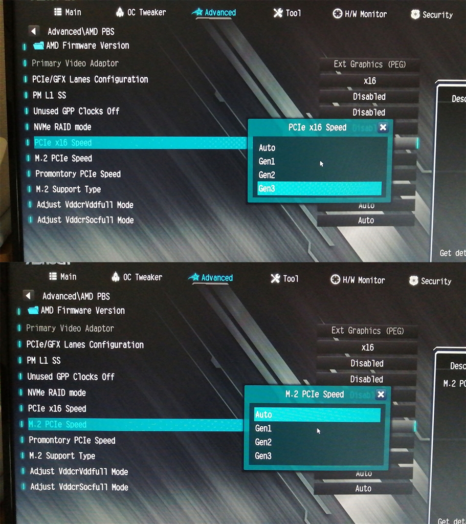価格.com - 『PCIe x16スロットとM.2は、BIOSでGen3に制限されていまし