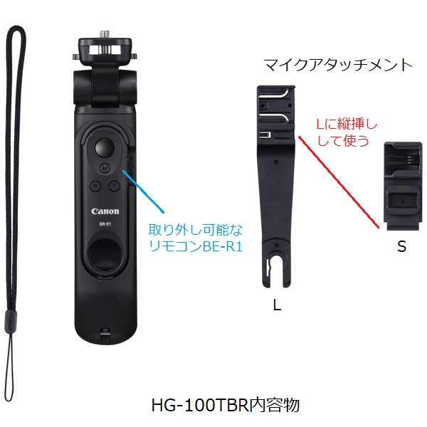 価格.com - 『HG-100TBR内容物』CANON PowerShot V10 トライポッド