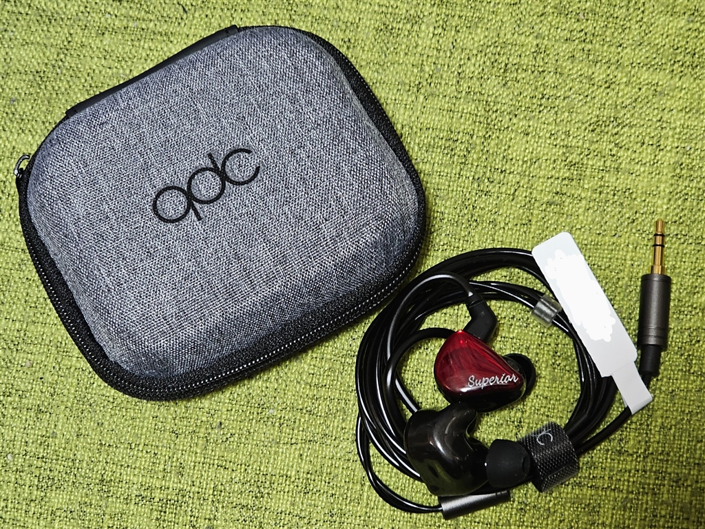 美品】qdc SUPERIOR Vermilion Red ケーブル2本付き