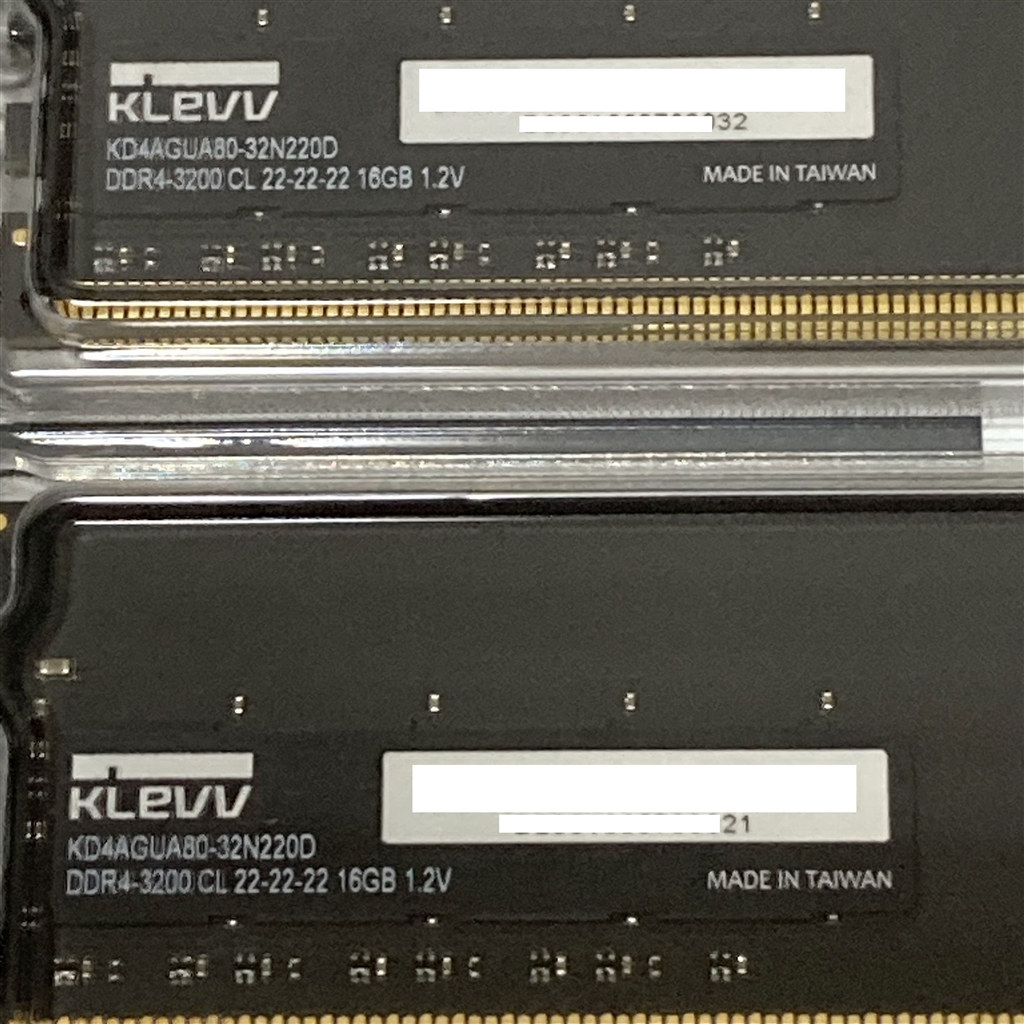 KLEVV DDR4-3200MHz 32GB (16GB×2枚) KD4AGUA80-32N220D デスクトップ